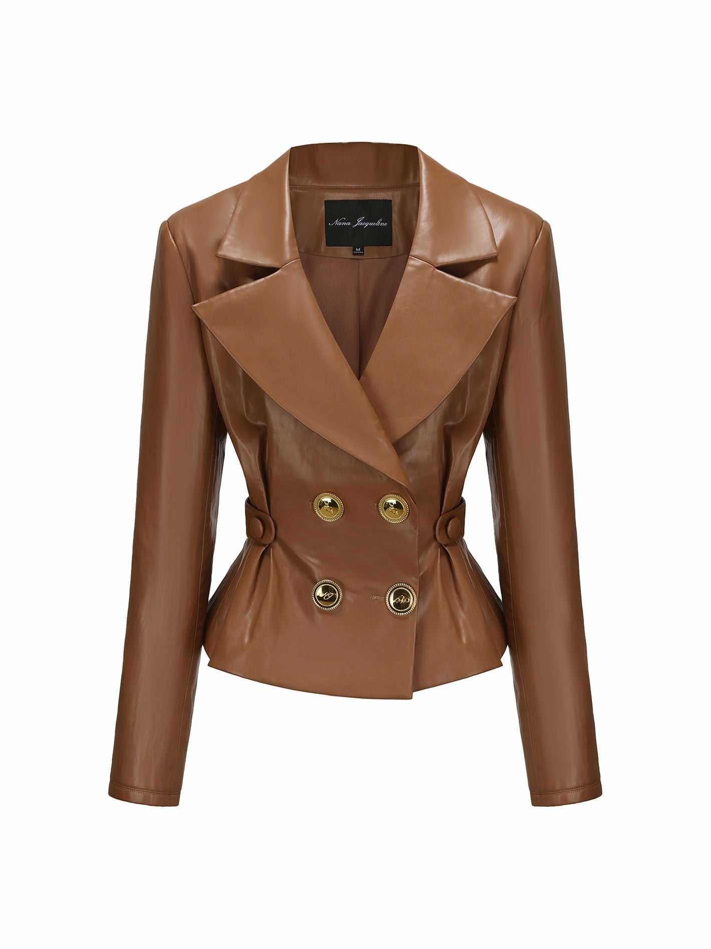 Nana Jacqueline Gina Jacket: Brown Jacket for Date Night Brown