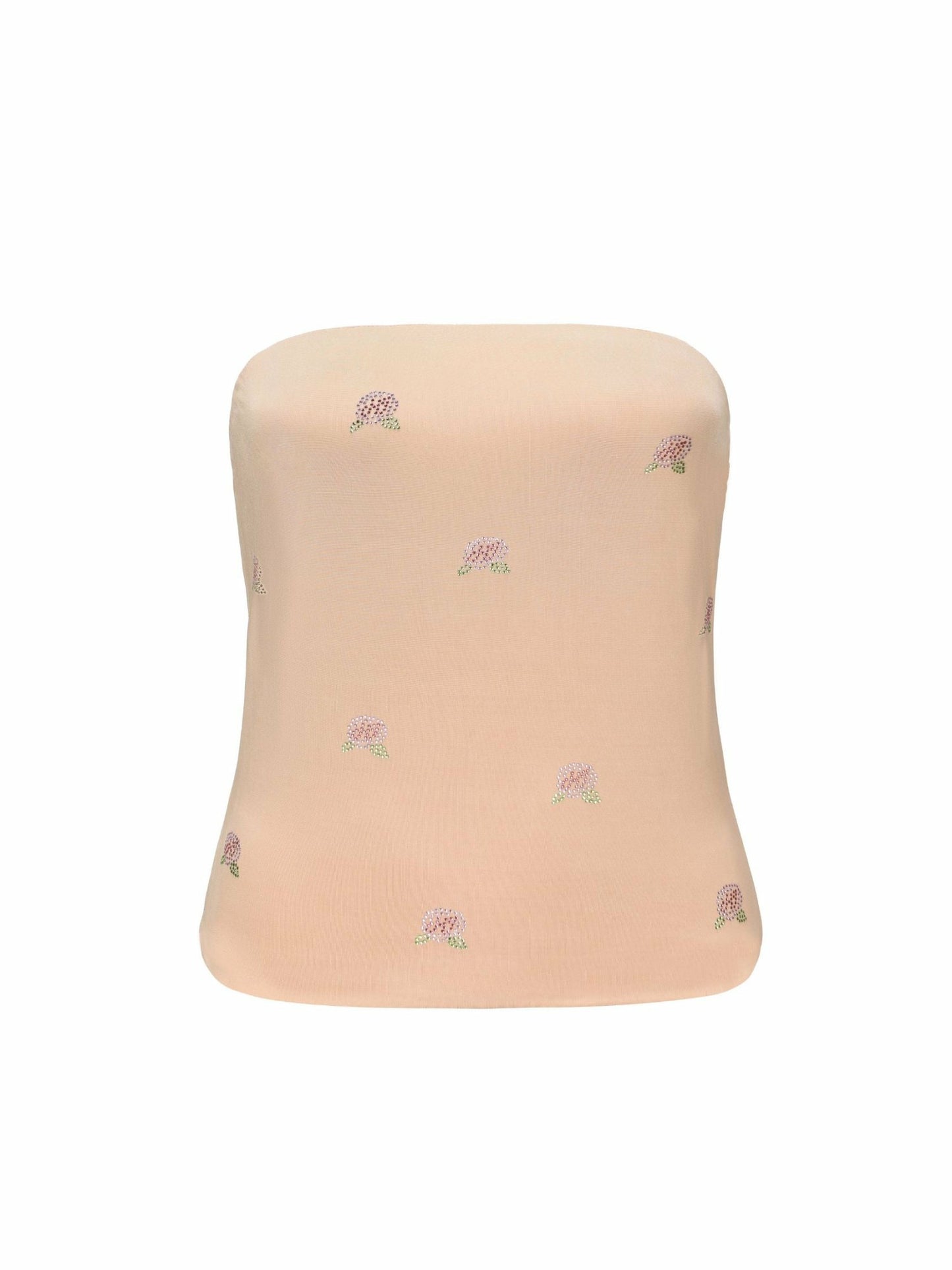 Nana Jacqueline Rosana Embroidered Top: Tan Top for Brunch Tan