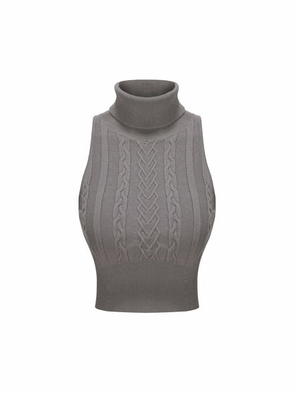 Nana Jacqueline Morgan Top: Grey Knit Top for Brunch Grey