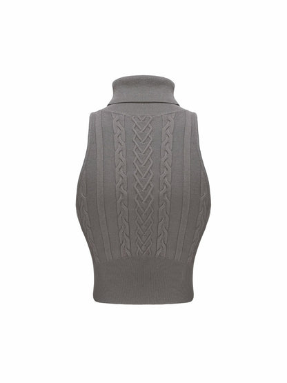 Nana Jacqueline Morgan Top: Grey Knit Top for Brunch Grey