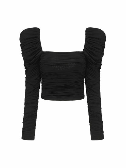 Nana Jacqueline Brandy Top: Black Top for Date Night Black
