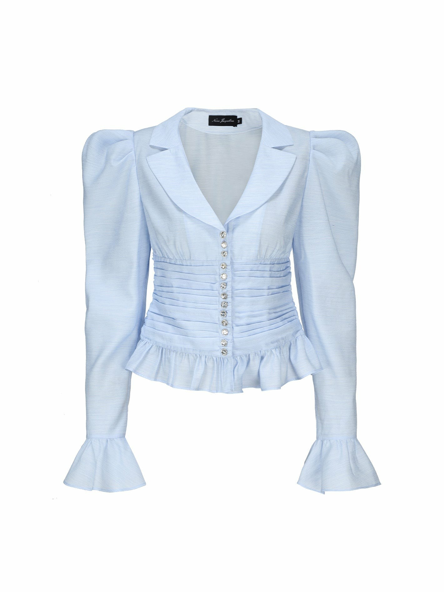 Nana Jacqueline Emilia Top: Blue Top for Brunch Blue