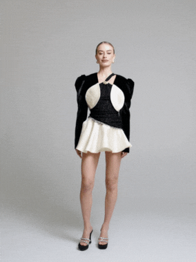 Nana Jacqueline Wilma Velvet Jacket: Black Velvet Jacket for Cocktail Party Black