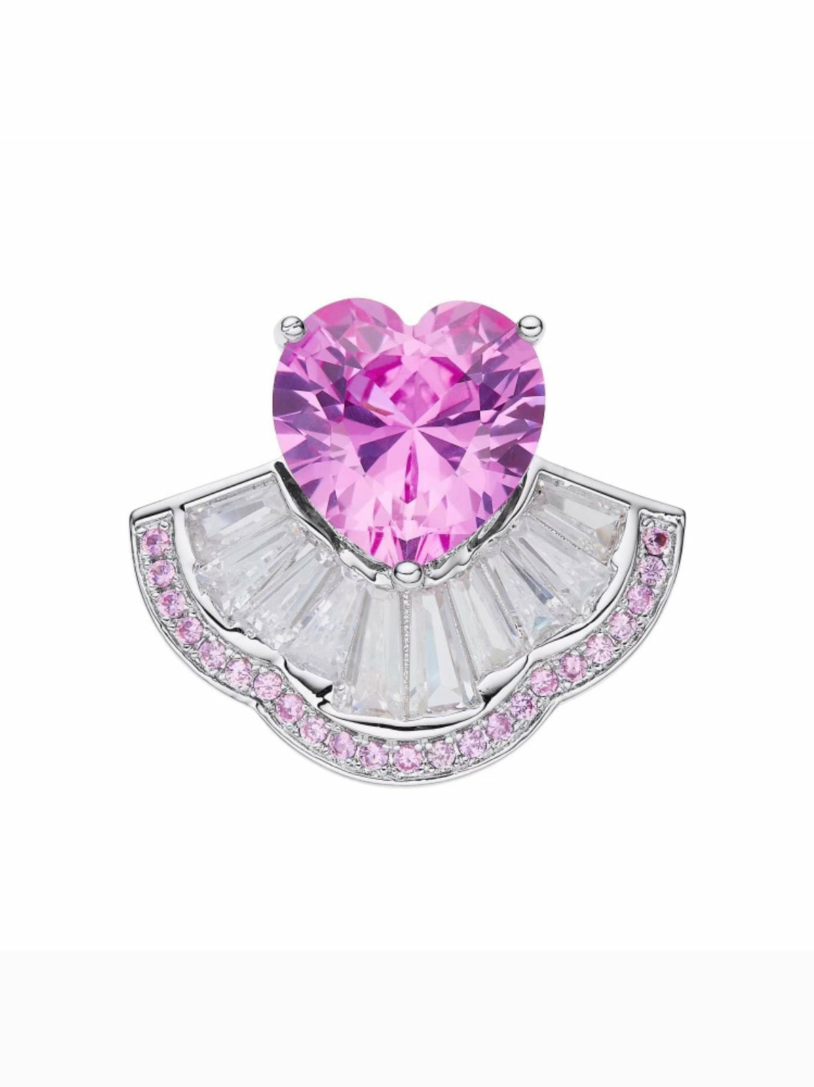 Nana Jacqueline Emilia Heart Ring: Pink Ring for Gift Giving Pink