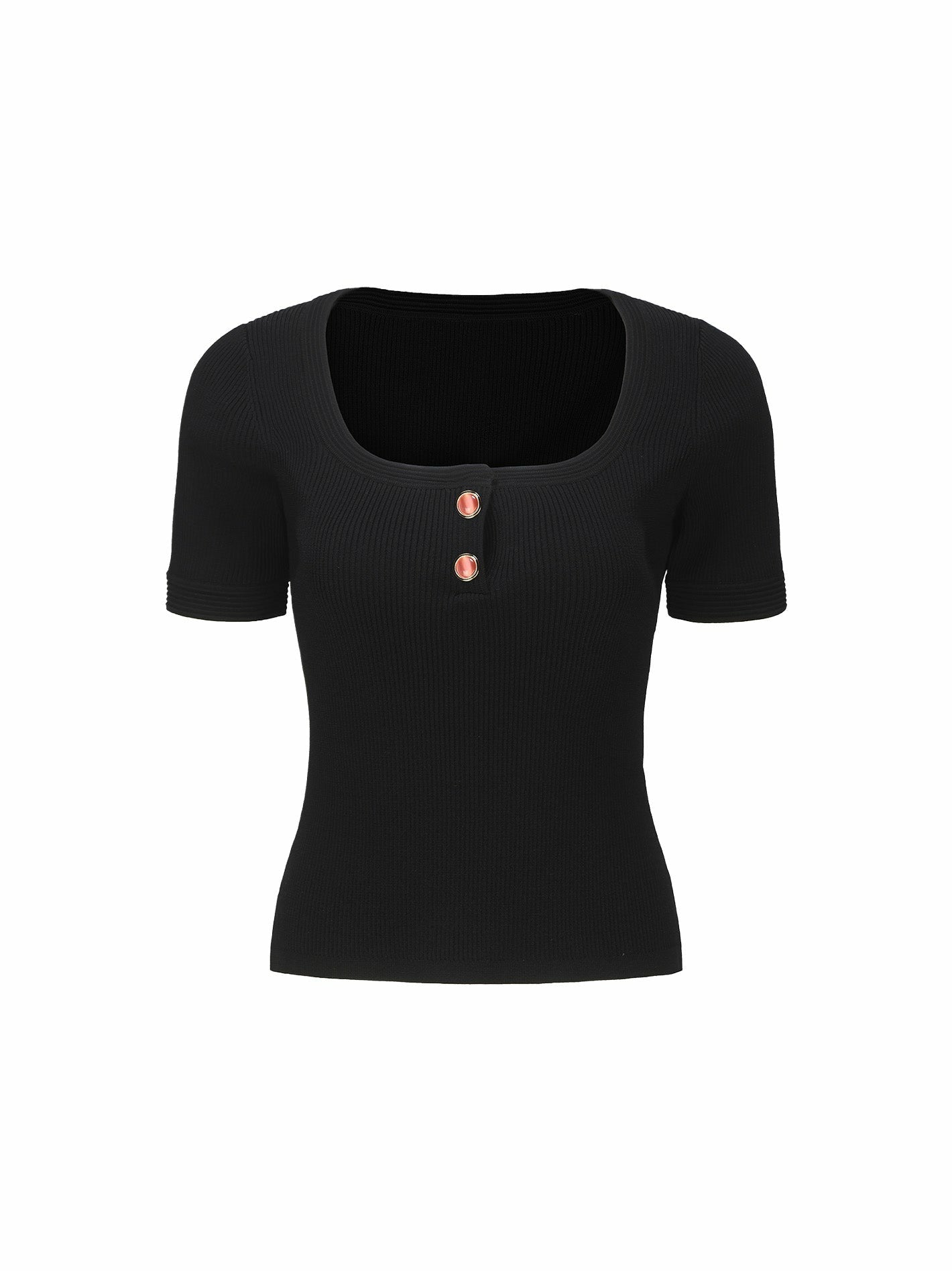 Nana Jacqueline Gemma Top: Black Knit Top for Brunch Black