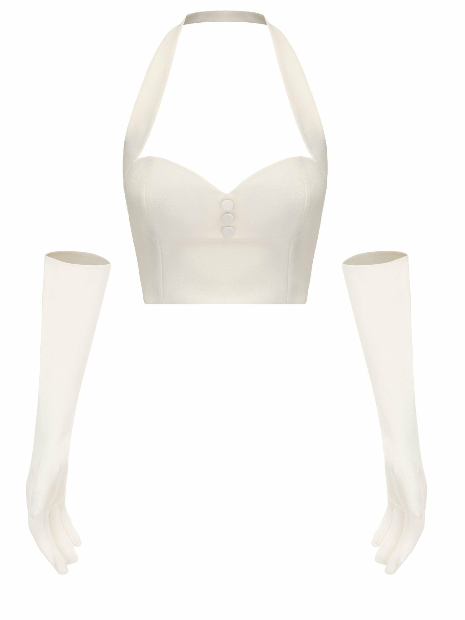 Nana Jacqueline Anastasia Top: White Top for Engagement Party White