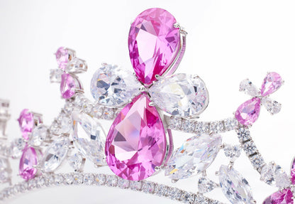 Nana Jacqueline Keira Tiara: Pink Tiara for Bachelorette Party Pink