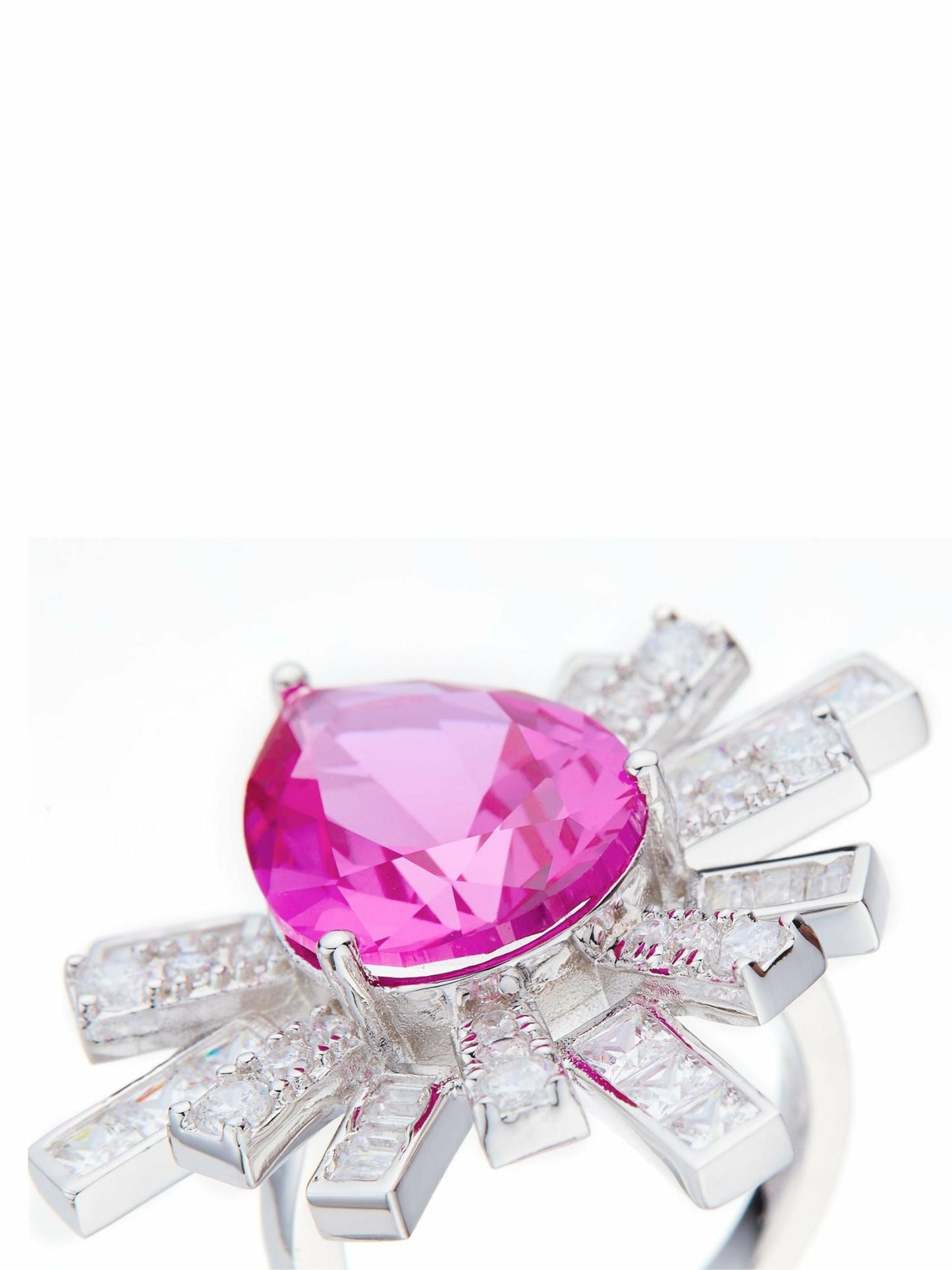 Nana Jacqueline Keira Ring: Pink Ring for Cocktail Party Pink