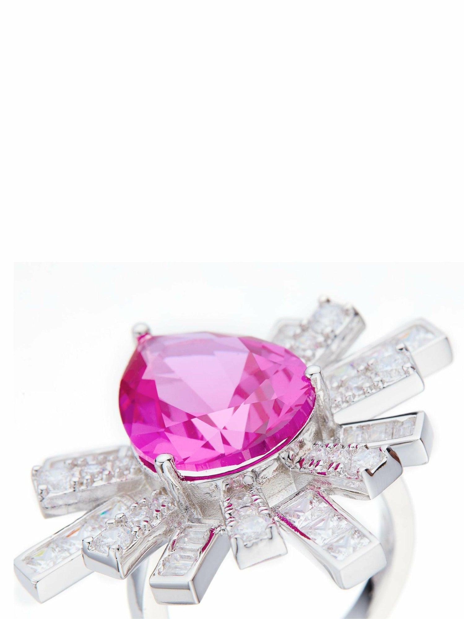 Nana Jacqueline Keira Ring: Pink Ring for Cocktail Party Pink