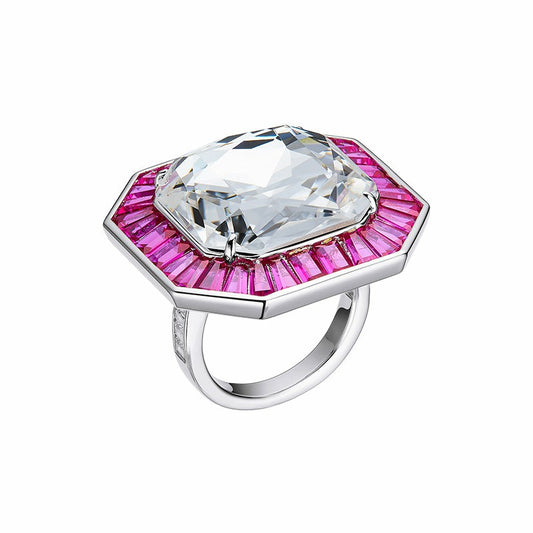 Nana Jacqueline Teresa Ring: Pink Ring for Cocktail Party Pink