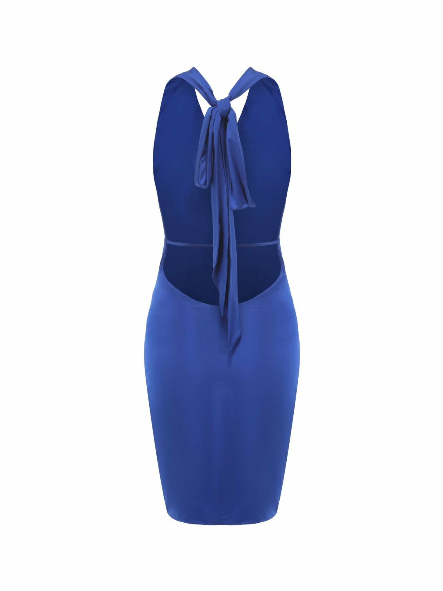 Nana Jacqueline Jennifer Dress: Blue Midi Dress for Cocktail Party Blue