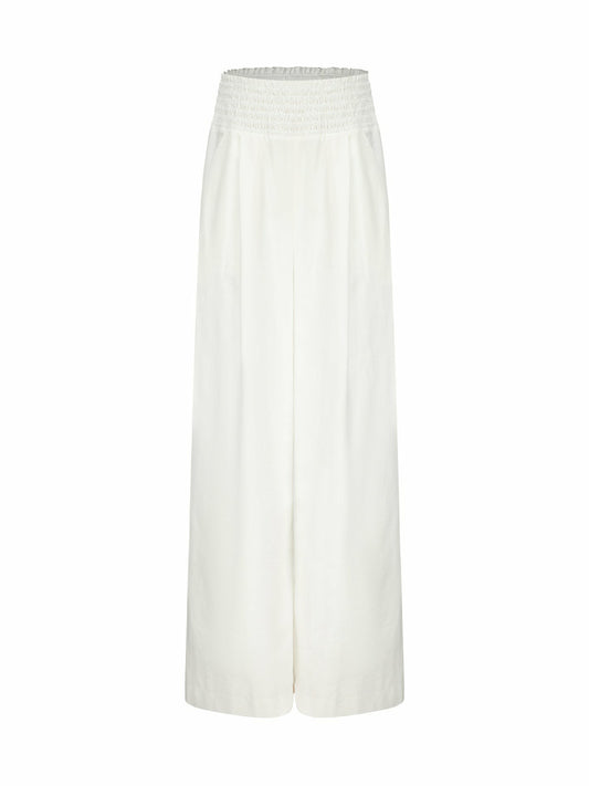 Nana Jacqueline Marina Pants: White Pants for Resort Brunch White