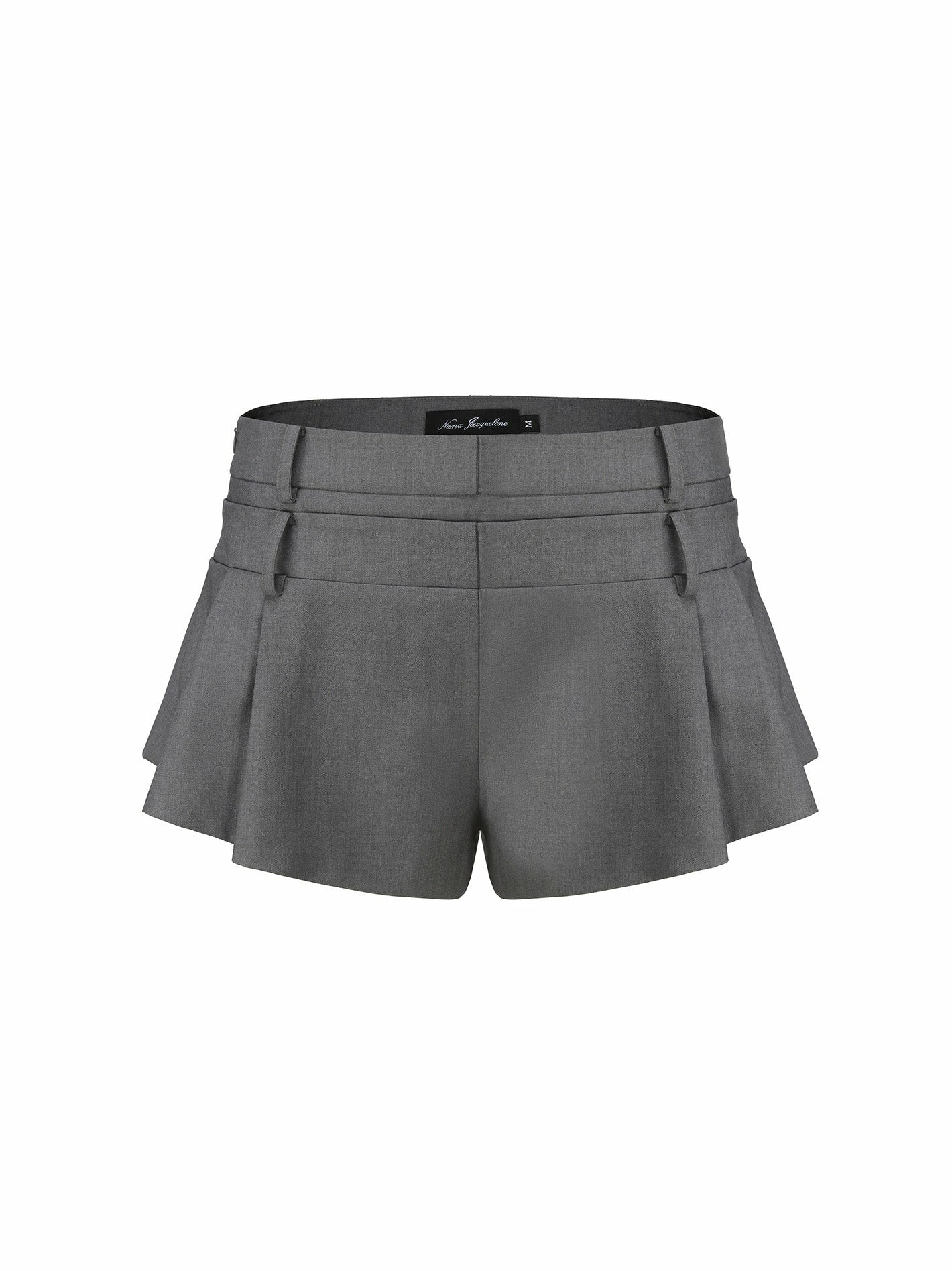 Nana Jacqueline Amelie Shorts: Grey Shorts for Brunch Grey