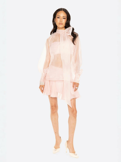 Nana Jacqueline Evie Diamond Top: Pink Top for Date Night Pink