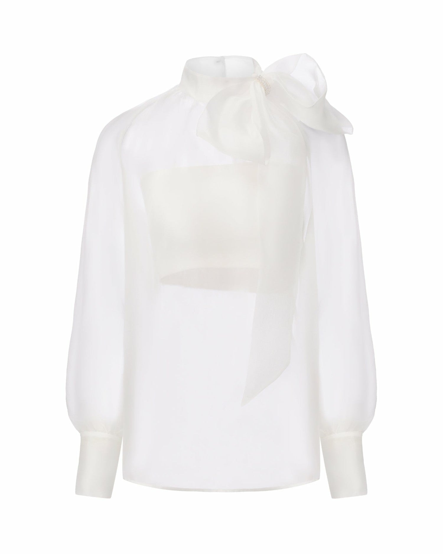 Nana Jacqueline Evie Diamond Top: White Top for Bridal Shower White