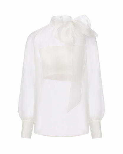 Nana Jacqueline Evie Diamond Top: White Top for Bridal Shower White