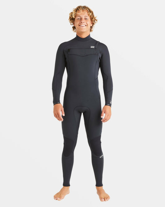 Billabong 3/2mm Absolute Natural Upcycler GBS Chest Zip Wetsuit - Black