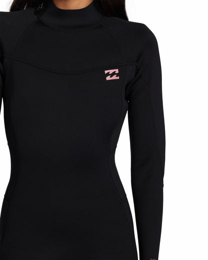 Billabong 3/2mm Foil Flatlock Back Zip Wetsuit - Black