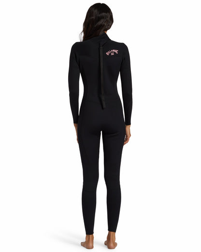 Billabong 3/2mm Foil Flatlock Back Zip Wetsuit - Black