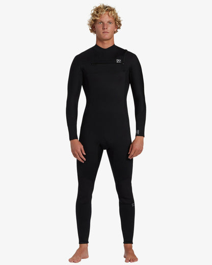Billabong 3/2mm Foil GBS Chest Zip Wetsuit - Black