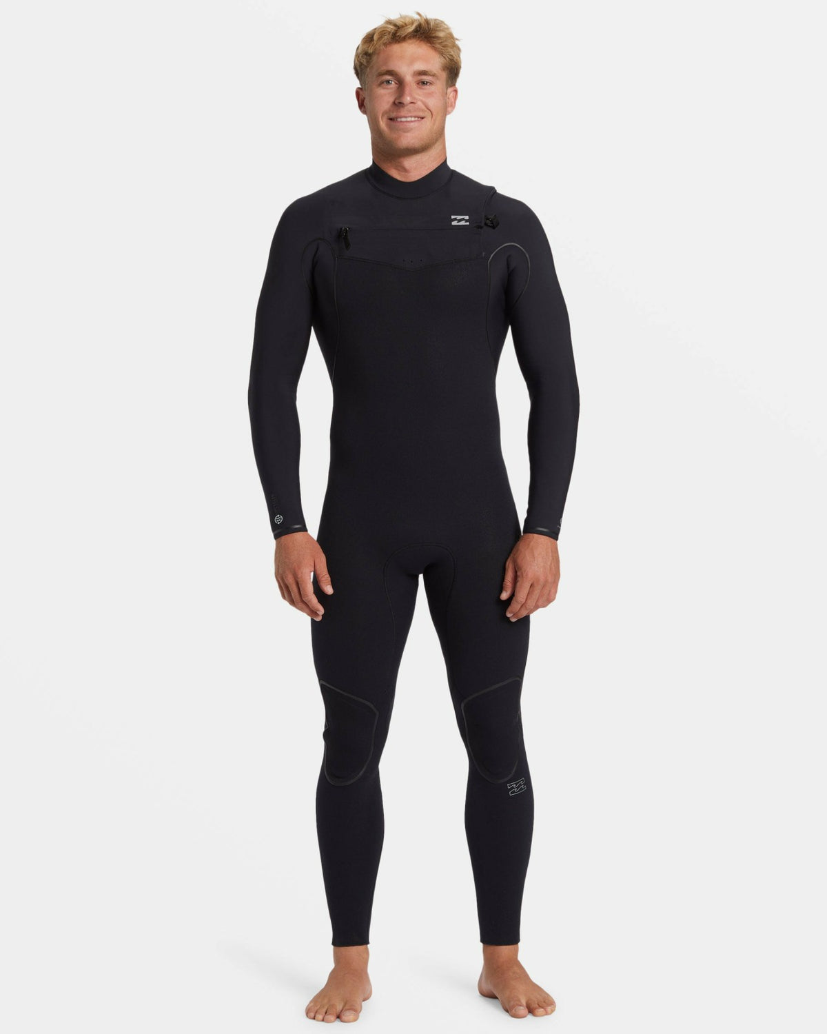 Billabong 3/2mm Furnace Natural Upcycler GBS Chest Zip Wetsuit - Black