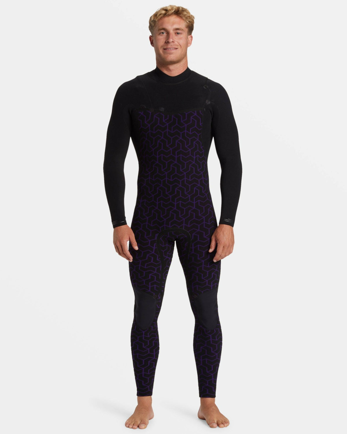 Billabong 3/2mm Furnace Natural Upcycler GBS Chest Zip Wetsuit - Black
