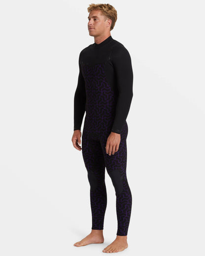Billabong 3/2mm Furnace Natural Upcycler GBS Chest Zip Wetsuit - Black