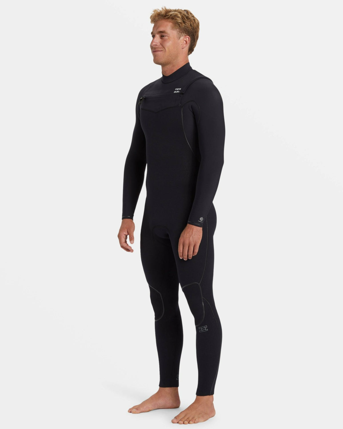 Billabong 3/2mm Furnace Natural Upcycler GBS Chest Zip Wetsuit - Black