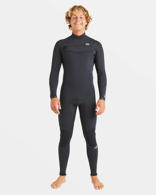 Billabong 4/3mm Absolute Natural Upcycler GBS Chest Zip Wetsuit - Black