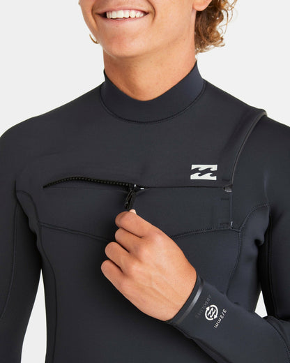 Billabong 4/3mm Absolute Natural Upcycler GBS Chest Zip Wetsuit - Black