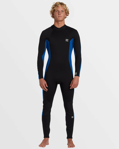 Billabong 4/3mm Foil GBS Back Zip Wetsuit - Mid Blue