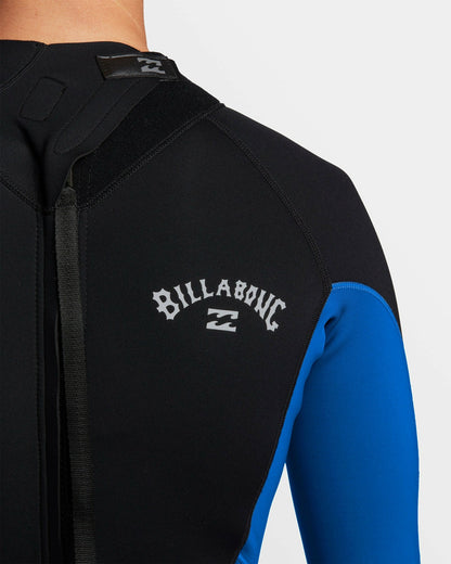 Billabong 4/3mm Foil GBS Back Zip Wetsuit - Mid Blue