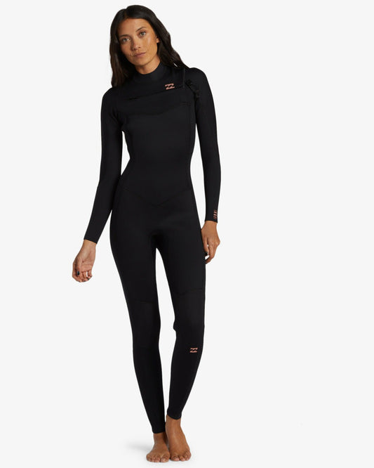 Billabong 4/3mm Foil GBS Chest Zip Wetsuit - Black
