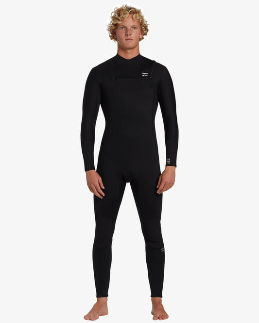 Billabong 4/3mm Foil GBS Chest Zip Wetsuit - Black