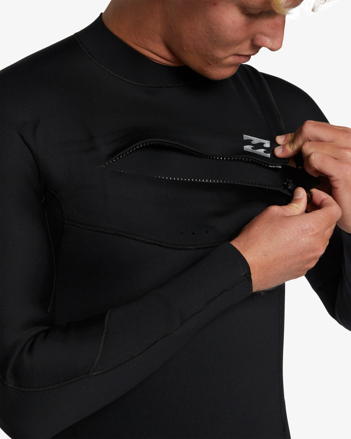 Billabong 4/3mm Foil GBS Chest Zip Wetsuit - Black