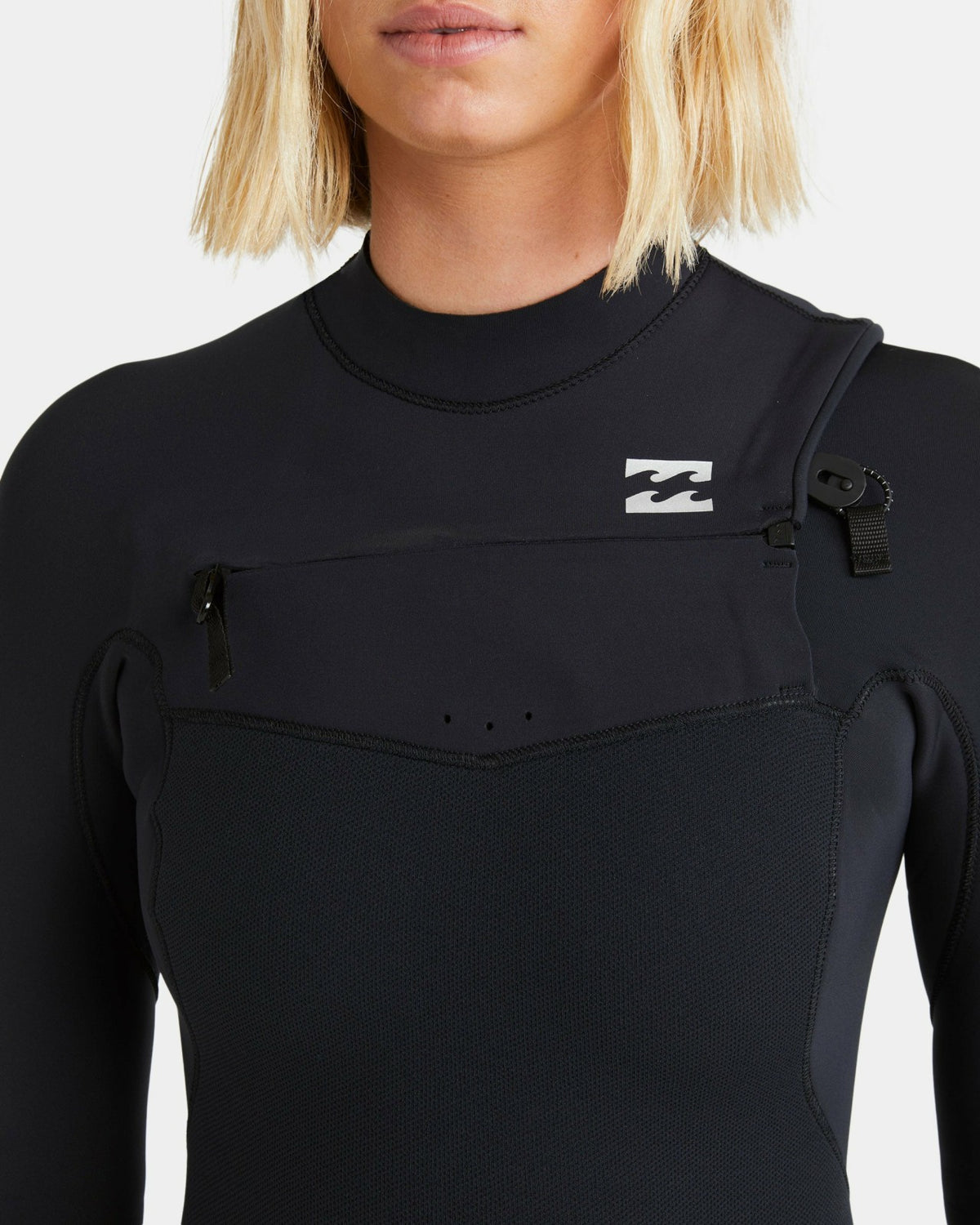 Billabong 4/3mm Furnace Natural GBS Chest Zip Fullsuit - Black Tiki