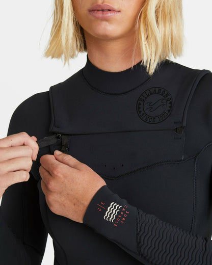 Billabong 4/3mm Salty Dayz Natural Upcycler GBS Chest Zip Wetsuit - Black