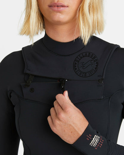 Billabong 4/3mm Salty Dayz Natural Upcycler GBS Chest Zip Wetsuit - Black