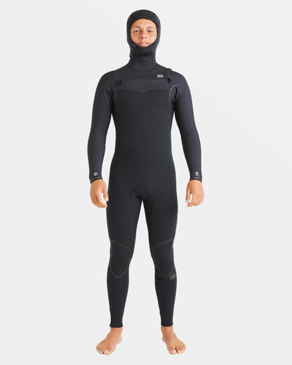Billabong 6/5mm Furnace Natural Upcycler Welded Chest Zip Wetsuit - Black