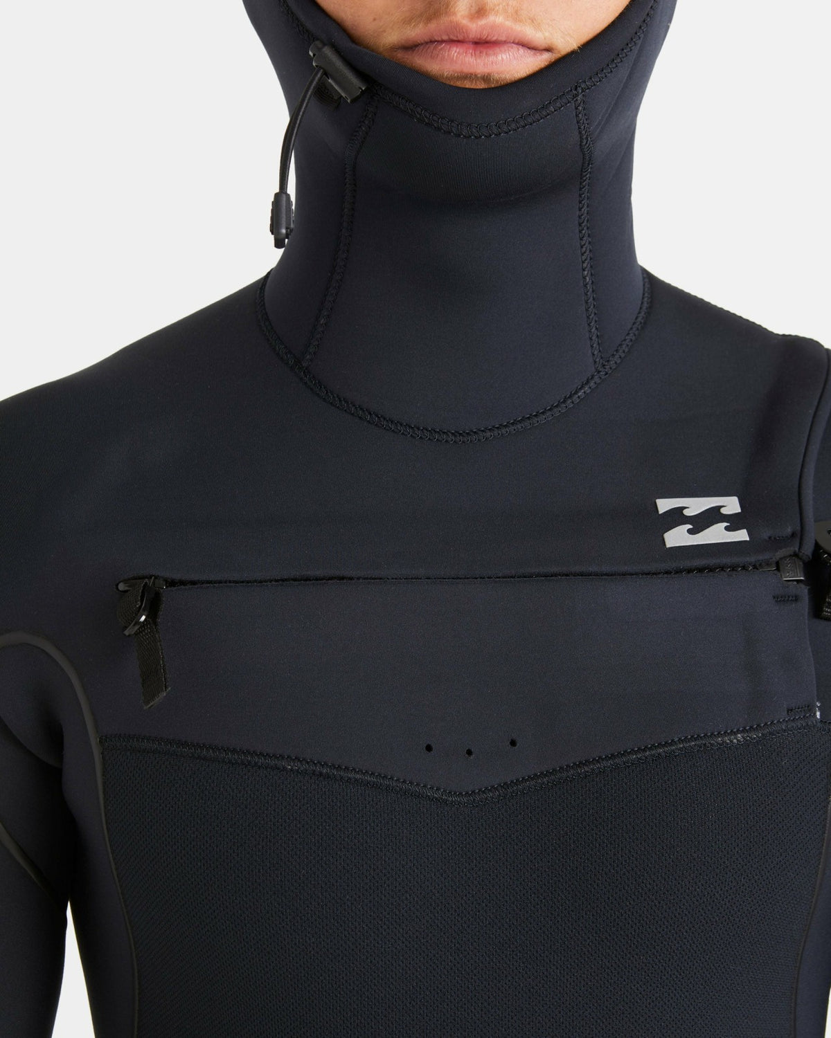 Billabong 6/5mm Furnace Natural Upcycler Welded Chest Zip Wetsuit - Black