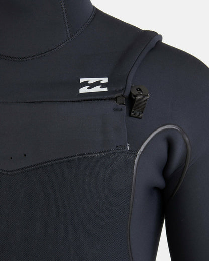 Billabong 6/5mm Furnace Natural Upcycler Welded Chest Zip Wetsuit - Black