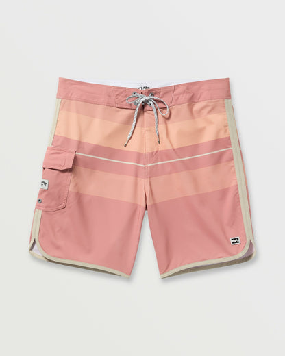Billabong 73 Pro Performance 18" Boardshorts - Dusty Pink