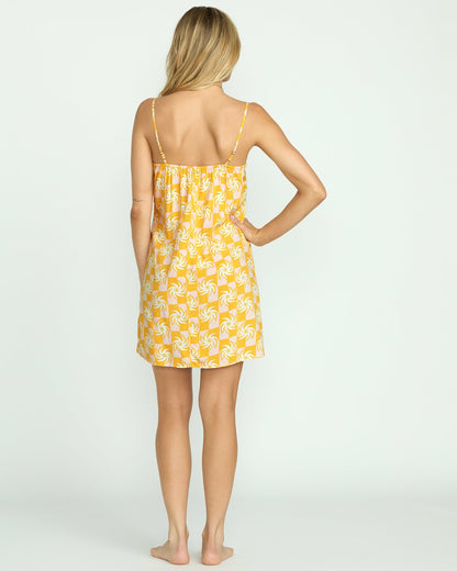 Billabong 90's Babe Mini Dress - Golden Peach