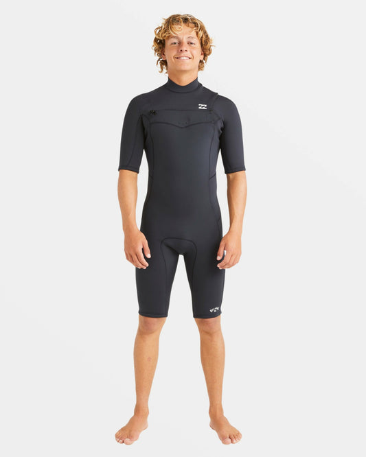 Billabong 2/2mm Absolute Natural Upcycler GBS Chest Zip Short Sleeve Springsuit
