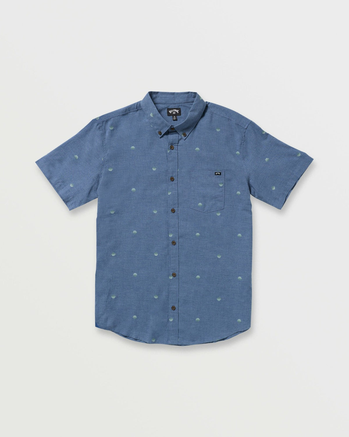 Billabong All Day Jacquard Short Sleeve Shirt - Deep Blue