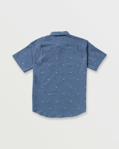 Billabong All Day Jacquard Short Sleeve Shirt - Deep Blue