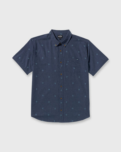 Billabong All Day Jacquard Short Sleeve Shirt - Midnight