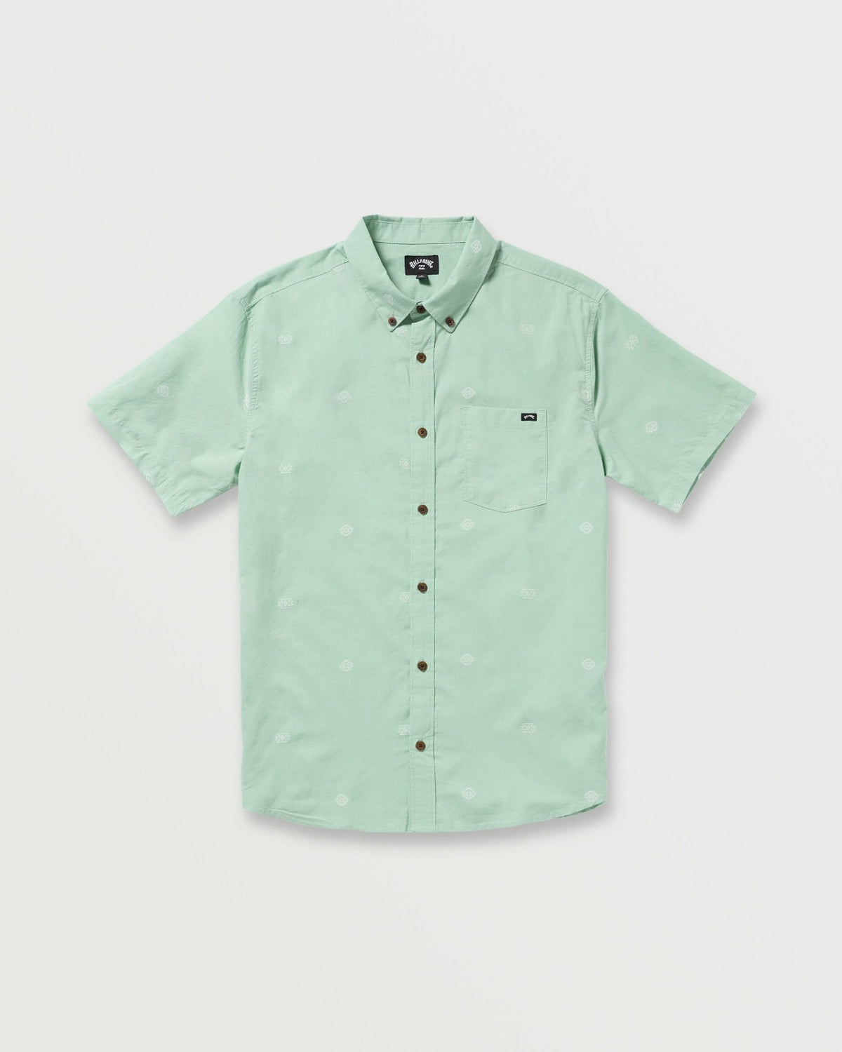 Billabong All Day Jacquard Short Sleeve Shirt - Seafoam