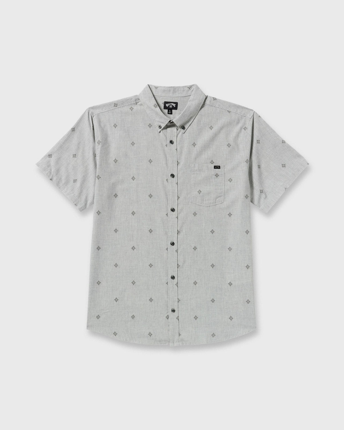 Billabong All Day Jacquard Short Sleeve Shirt - Silver