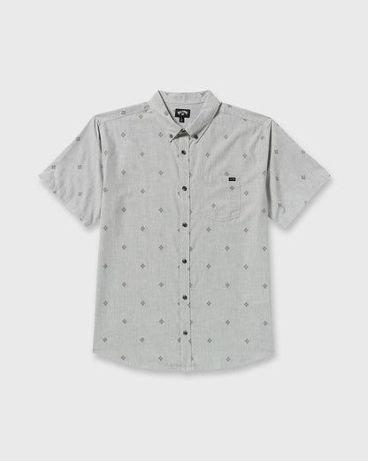 Billabong All Day Jacquard Short Sleeve Shirt - Silver